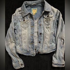Abercrombie Distressed Jean Jacket